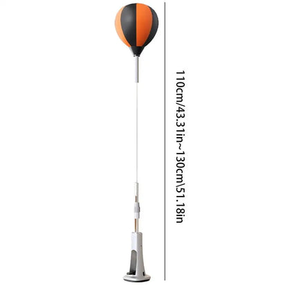 Punching Bag with Stand Punching Reflex Ball Set Height Adjustable Boxing Equipment Strong Rebound for Stress Relief Home Gym