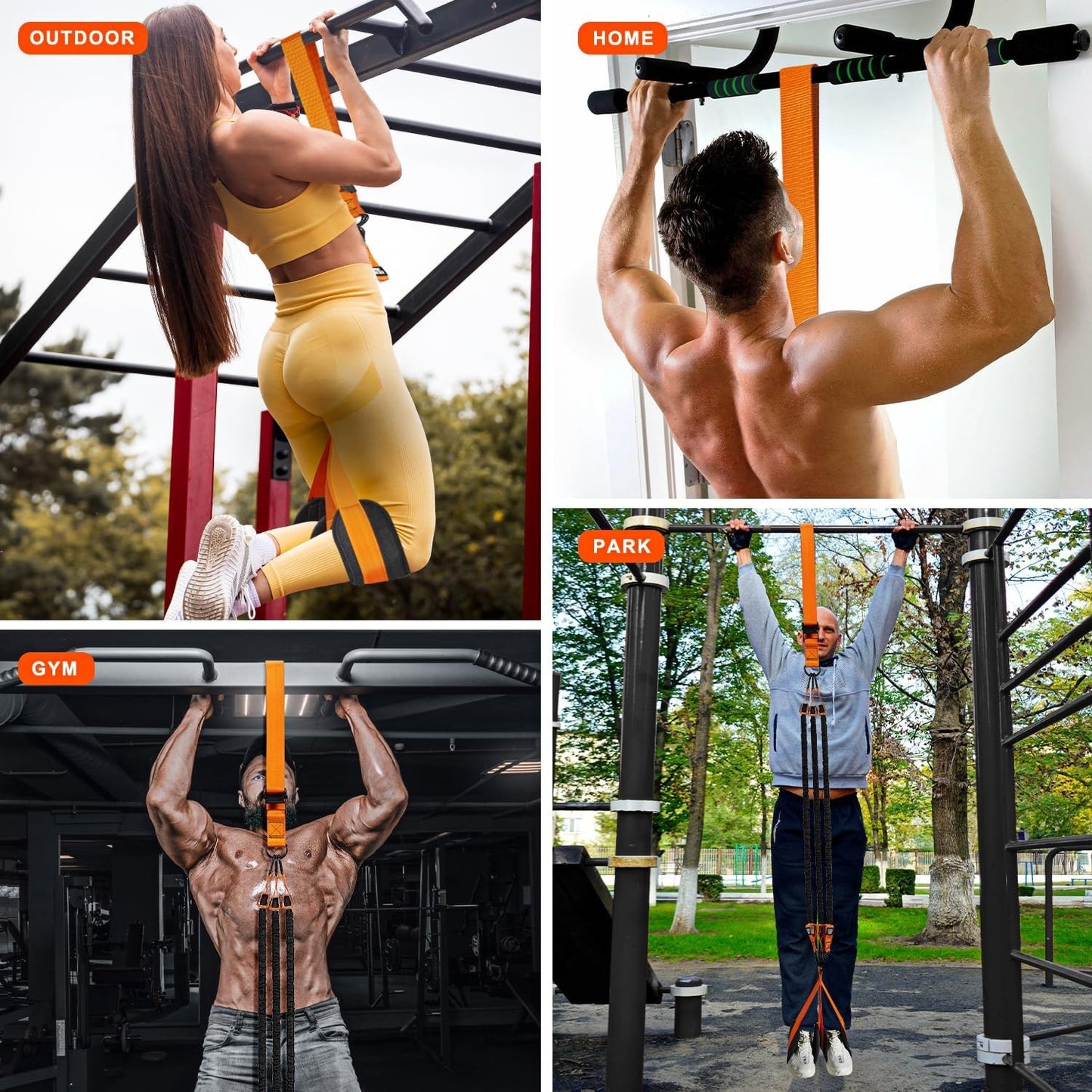 Adjustable Heavy Duty Resistance Bands for Pull up Bar, Pull up Assistance Bands