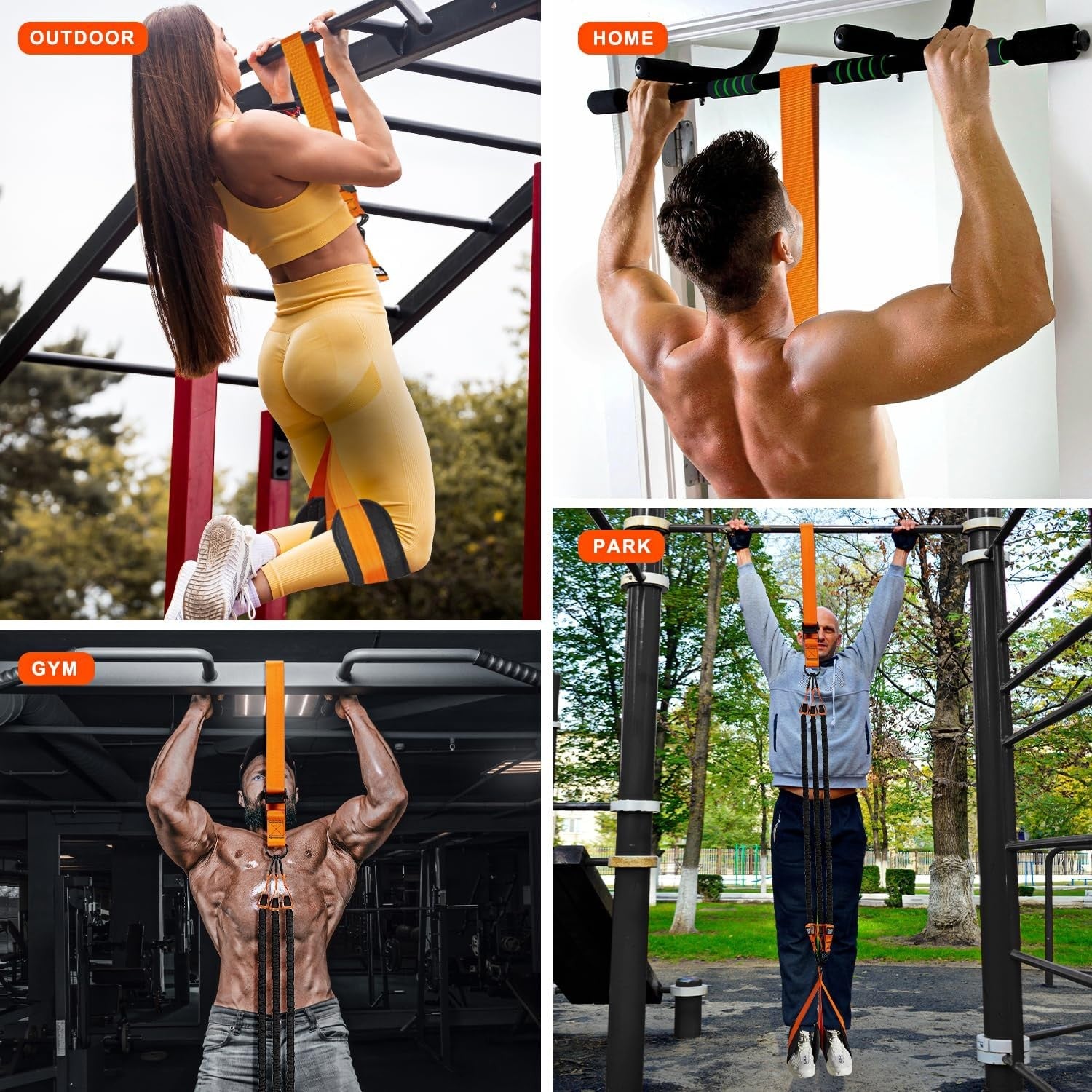 Adjustable Heavy Duty Resistance Bands for Pull up Bar, Pull up Assistance Bands