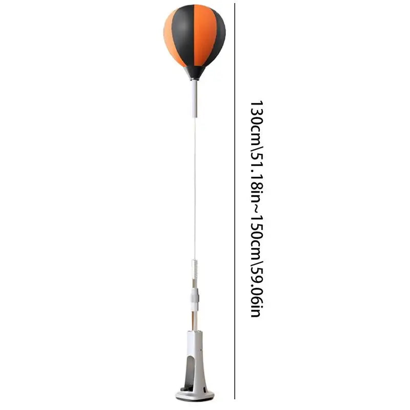 Punching Bag with Stand Punching Reflex Ball Set Height Adjustable Boxing Equipment Strong Rebound for Stress Relief Home Gym